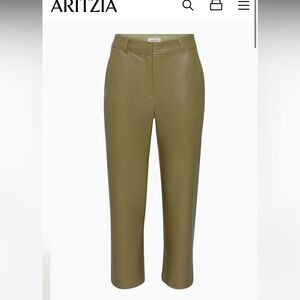 Brand new with tag – sold out online! Aritzia cropped command pants in fen green